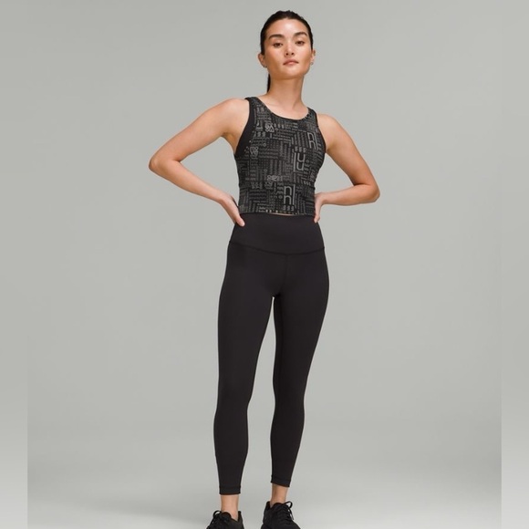 lululemon athletica Tops - Lululemon Power Pivot Everlux Tank Top Motif Size 6